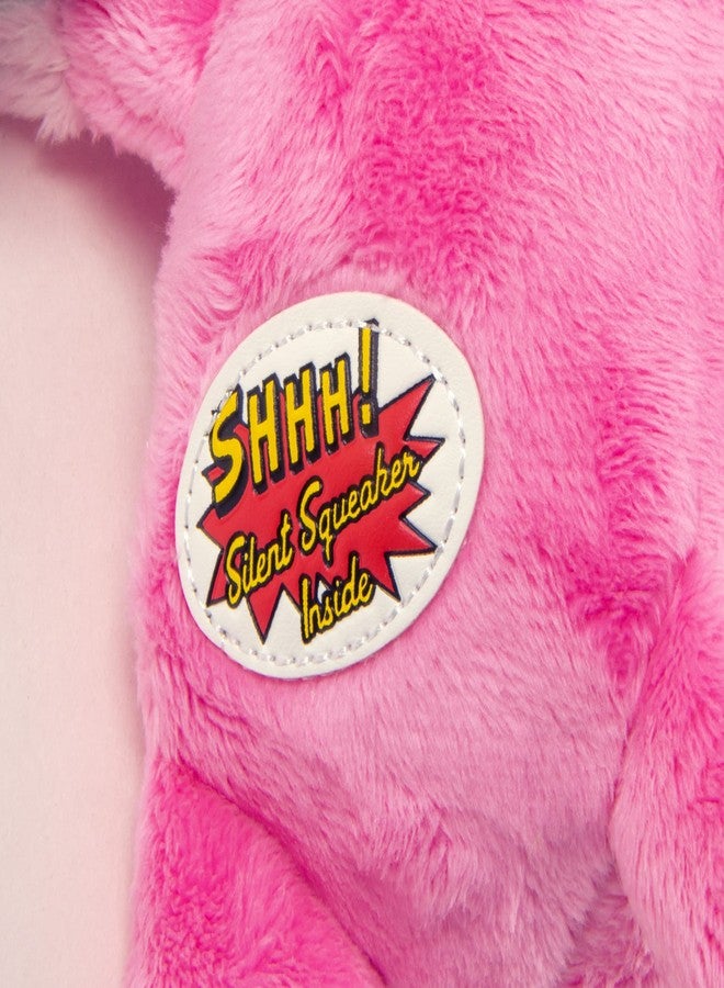 جو دوج لعبة غو دوغ فليبس على شكل خنزير وفيل، لعبة قطيفة صامتة تصدر صوت صرير، مزودة بتقنية حماية من المضغ - وردي، صغير - Image 5